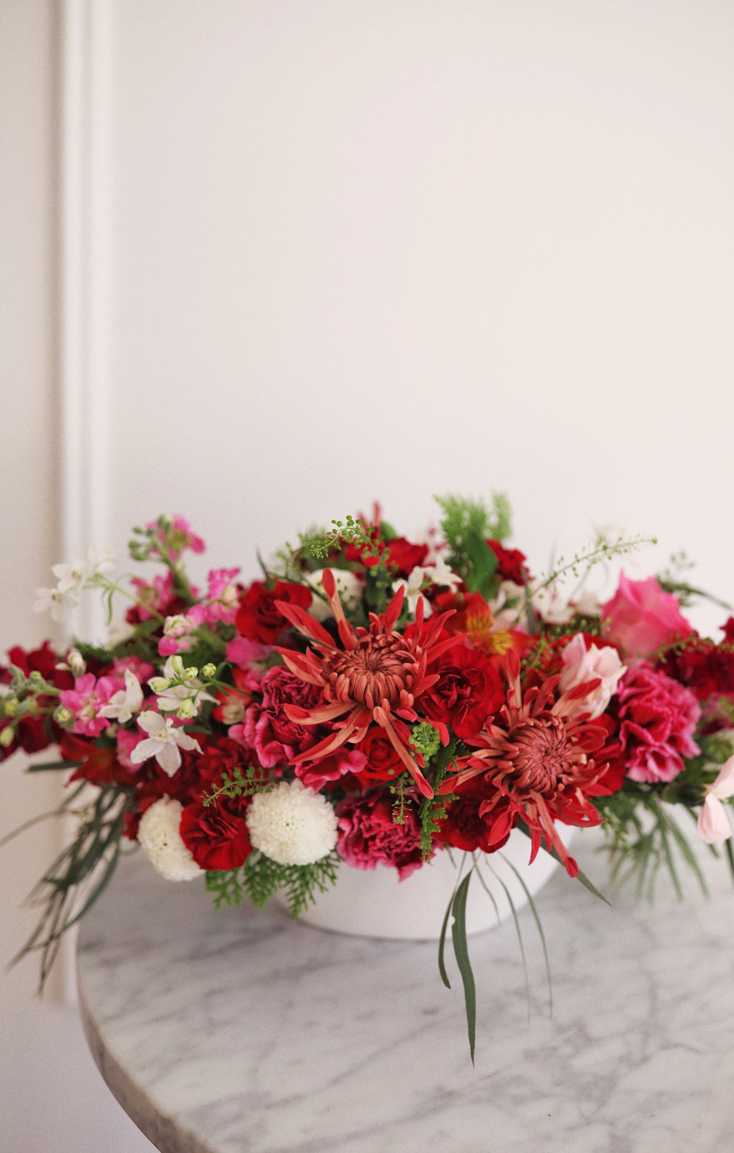 Holiday Flowers - Red & Bugundy